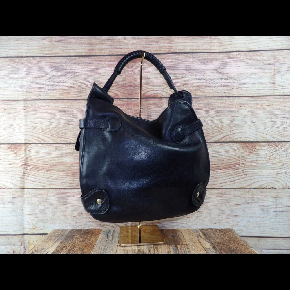 Burberry black leather hobo - Picture 6 of 9